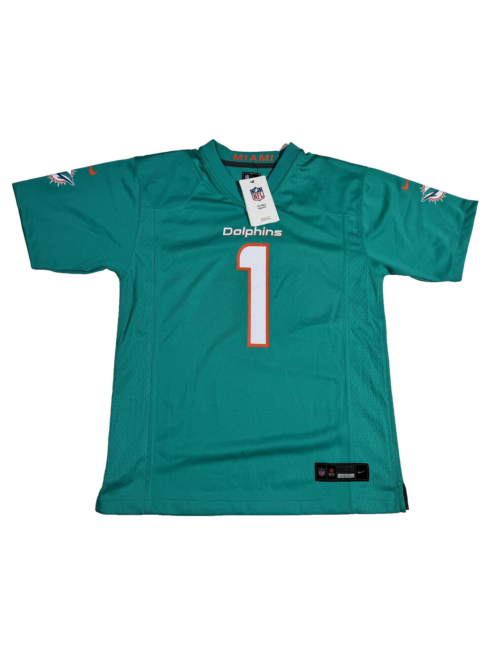 Nike Miami Dolphins Tua Tagovailoa #1 Jersey Salute To Service Youth L NWT